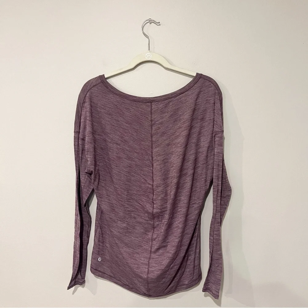 Lululemon Meant To Move Long Sleeve Top in Purple